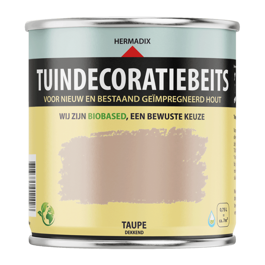 Hermadix tuindecoratiebeits 717 750ml taupewhite