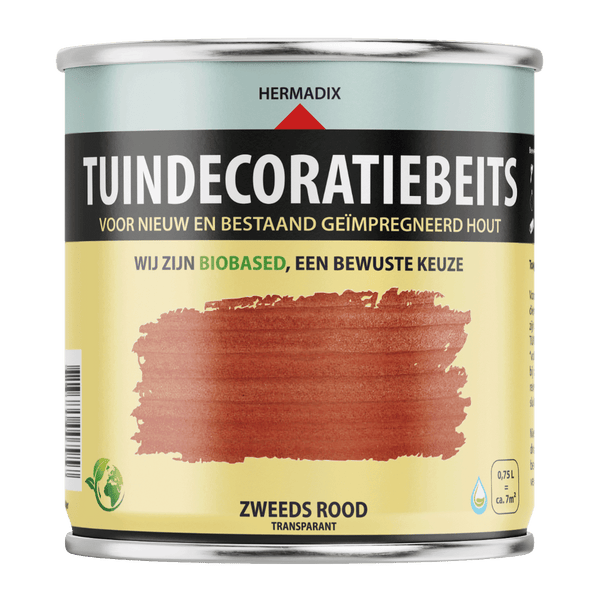 Hermadix tuindecoratiebeits 761 750ml zweeds rood