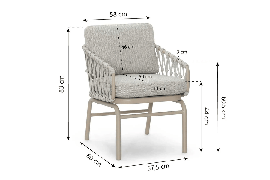 Diningset Ventana/Belluno 220 cm