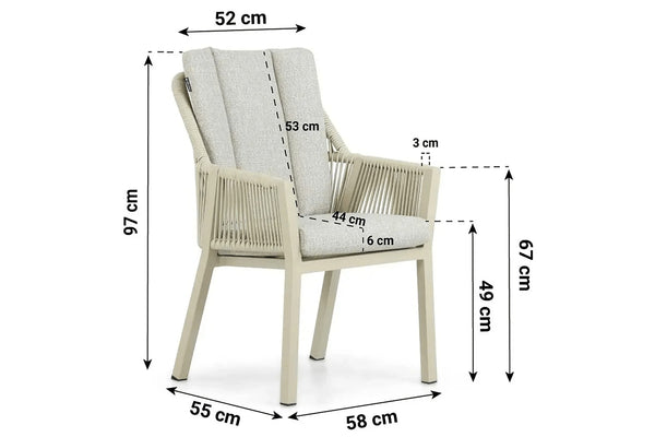 Diningset Verona/ Falcon 180 cm