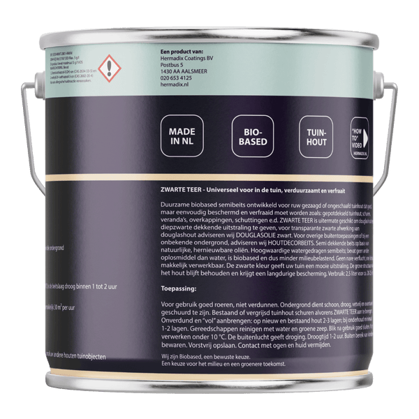 Hermadix impraline zwarte teer 2500ml
