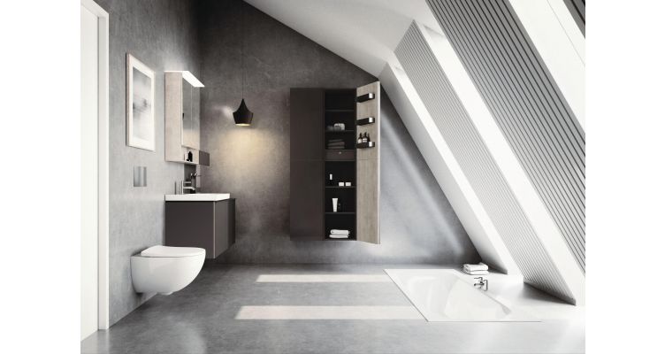 Een stoere betonlook badkamer