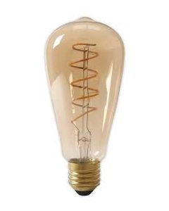 Filament LED Lamp Rustiek Dimbaar Gedraaid 4W Goud