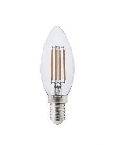 Kaarslamp LED Filament Transparant E14 4W