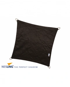 Nesling Coolfit Schaduwdoek Vierkant Zwart 3 6x3 6m