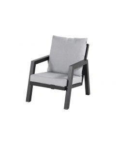 Ancona lounge chair zwart