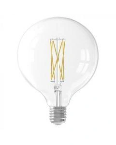 Led Full Glass LongFilament Globe Lamp 220-240V 4W 320lm E27 G125, Gold 2100K Dimmable, energy label A+