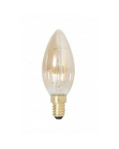 Kaarslamp LED Filament Goud E14 2W