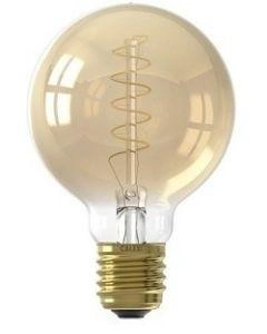 Led Flex Filament Globe lamp G80 220-240V 4W E27 200lm 2100K Gold, dimmable, energy label A