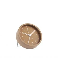 Alarm clock Tinge brushed gold / white dial