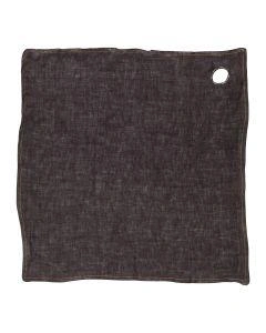 Theedoek linnen grijs 60 x 60 cm