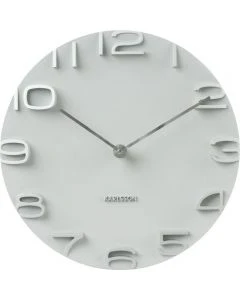 Wall clock On the Edge white
