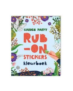 Rub-on-stickers kleurboek Garden Party