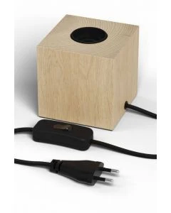 Table Fixture E27 with switch max.1x40W 1,8M cable, wood base
