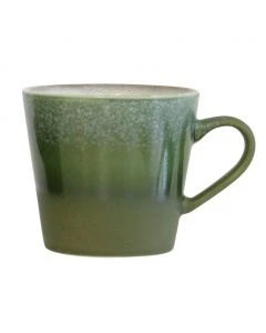 70s ceramics cappuccino mok grass