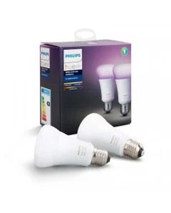 Hue standaardlamp E27 - wit en gekleurd licht - 2-pack