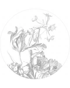 Behangcirkel Engraved Flowers 190 cm CK-059
