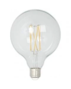Led Full Glass LongFilament Globe Lamp 220-240V 4W 350lm E27 G125, Clear 2300K Dimmable, energy label A+