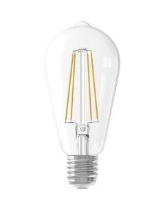 Led Full Glass LongFilament Rustik Lamp 220-240V 6W 500lm E27 ST64, Clear 2300K Dimmable