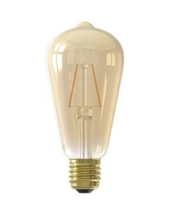 Led Full Glass Filament Rustic Lamp 240V 2W 130lm E27 ST64, Gold 2100K, energy label A+