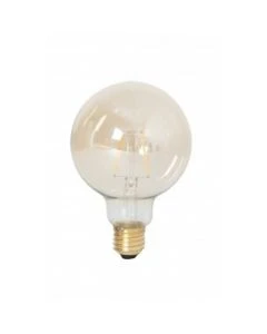 Led Full Glass Filament Globe Lamp 220-240V 2W 130lm E27 G95, Gold 2100K, energy label A+