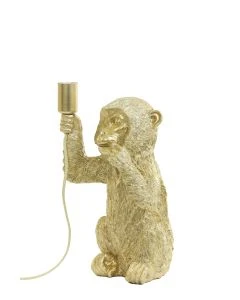 Tafellamp Monkey goud L