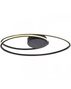 Plafondlamp Ophelia oval zwart