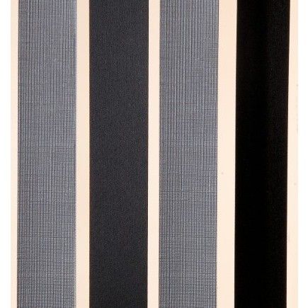 Vliegengordijn Linten hQ zilver/zwart 90 x 220 cm