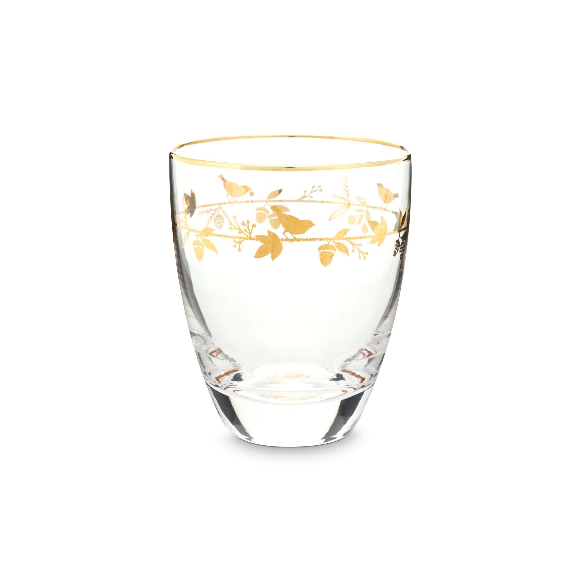 Waterglas Winter Wonderland goud 360ml