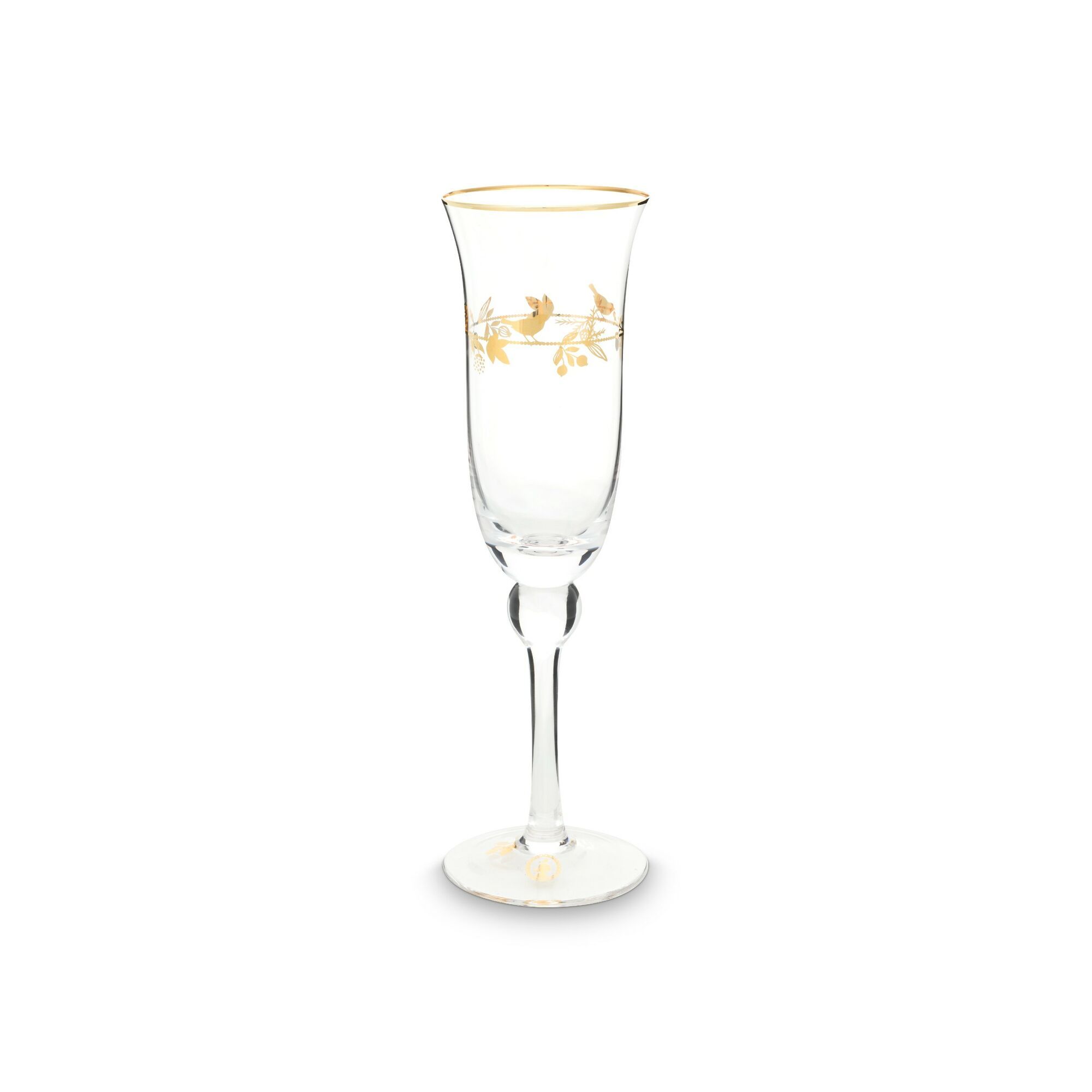 Champagneglas Winter Wonderland goud 220ml