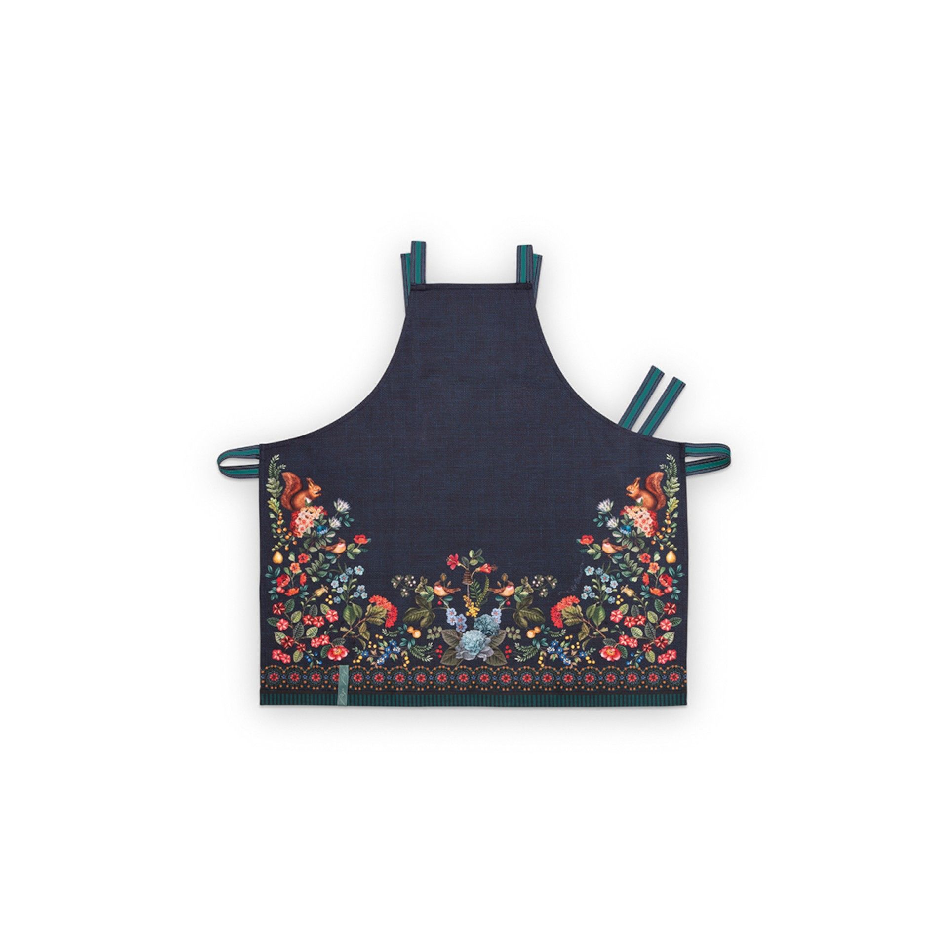Schort Winter Wonderland donkerblauw 85x88cm