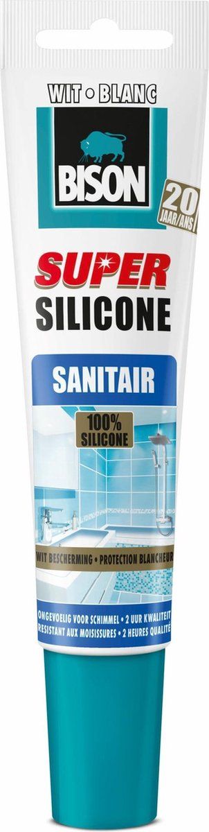Siliconen kit badkamer 150ml tube wit