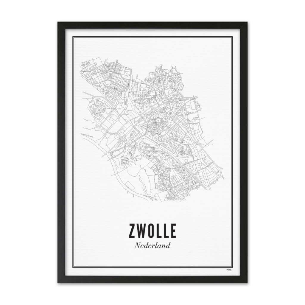 Poster Zwolle 21 x 30 cm