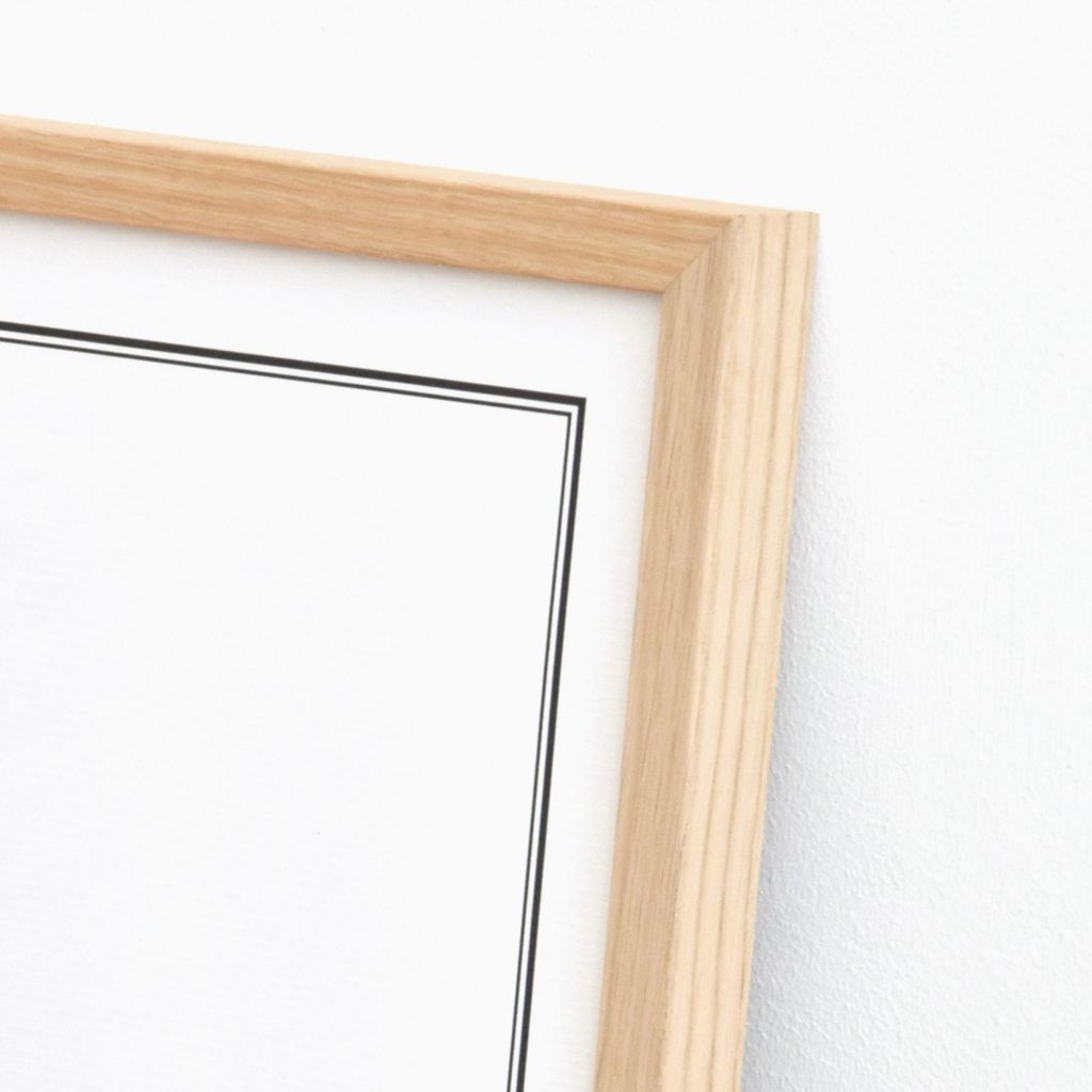 Eiken houten frame 50 x 70 cm