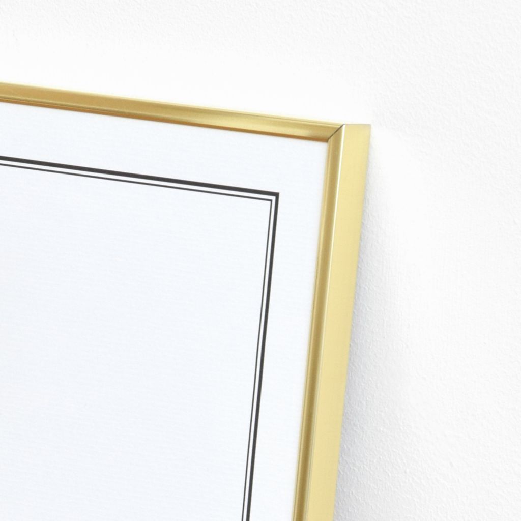 Aluminium frame goud 40 x 50 cm