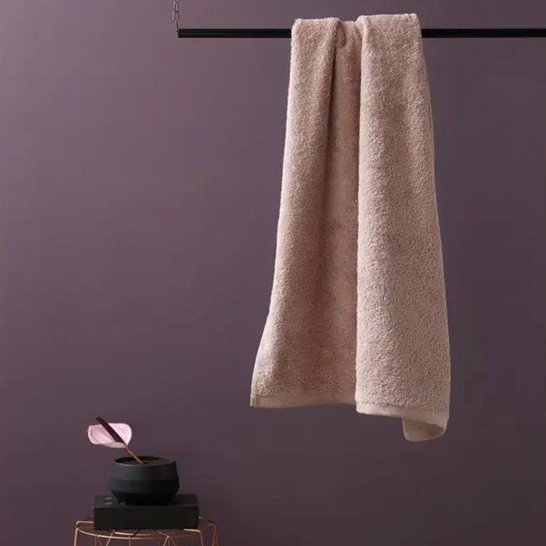 Handdoek London 55x100 cm oud roze
