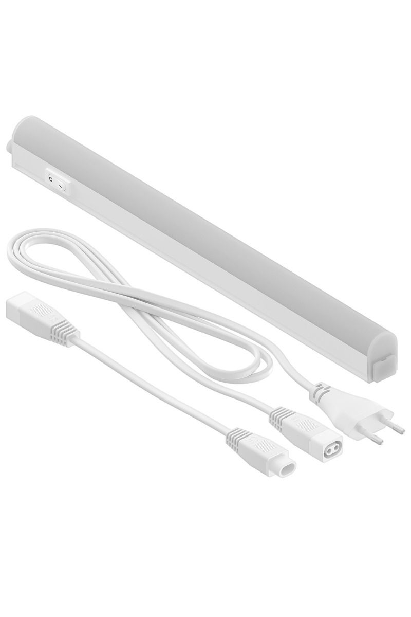 Led Connectable Fixture 313mm with switch, 220-240V 50/60Hz 4W 3000K, energy label A+