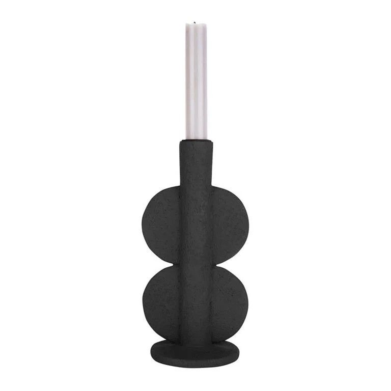Candle holder Double Bubble black