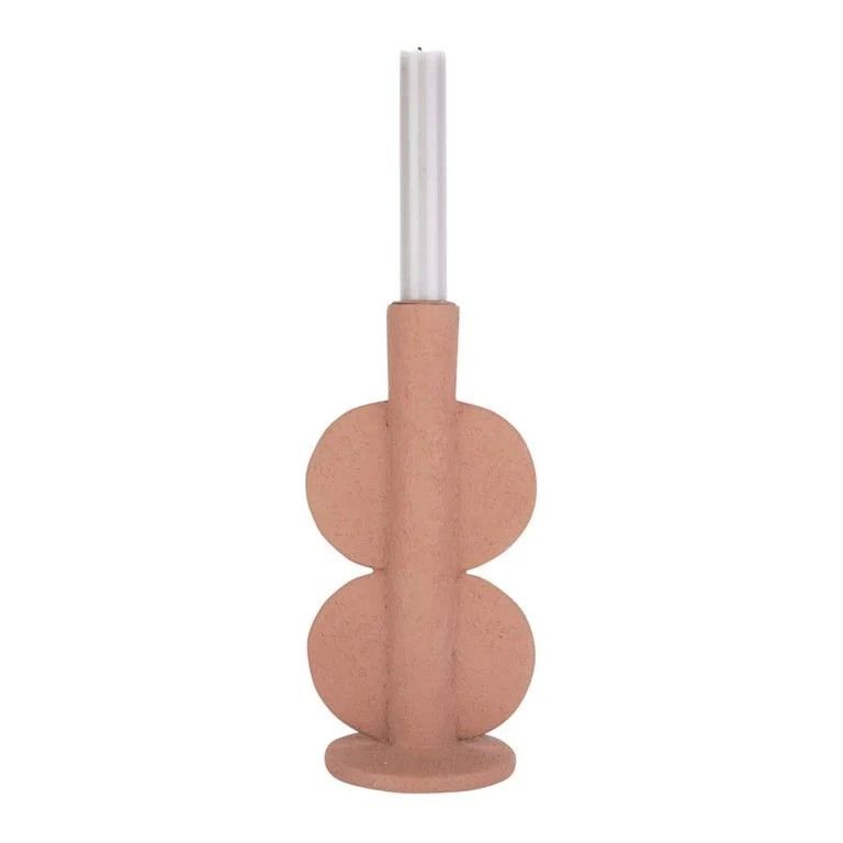 Candle holder Double Bubble terracotta