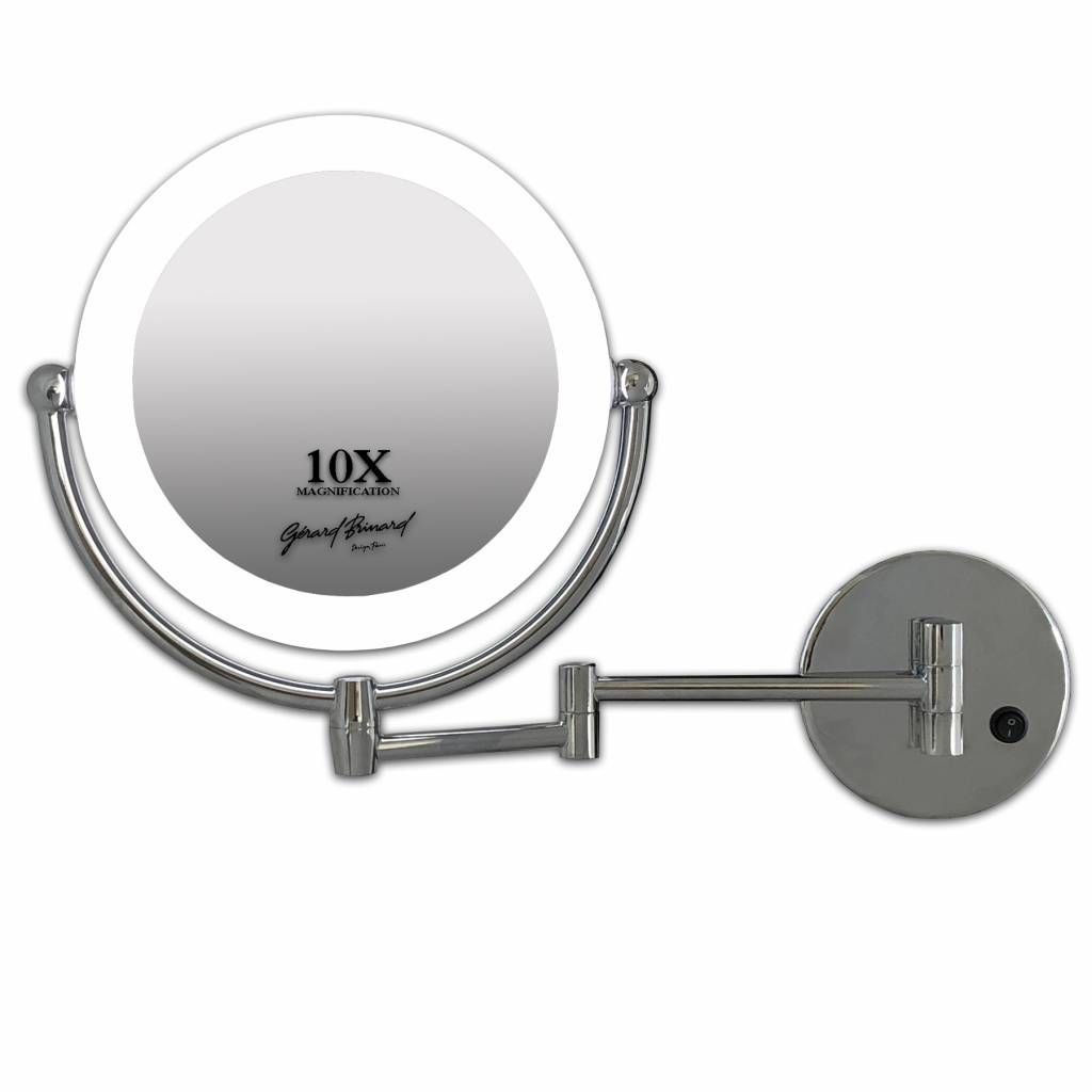 Make-up spiegel knikarm LED 22 cm 10 vergroting