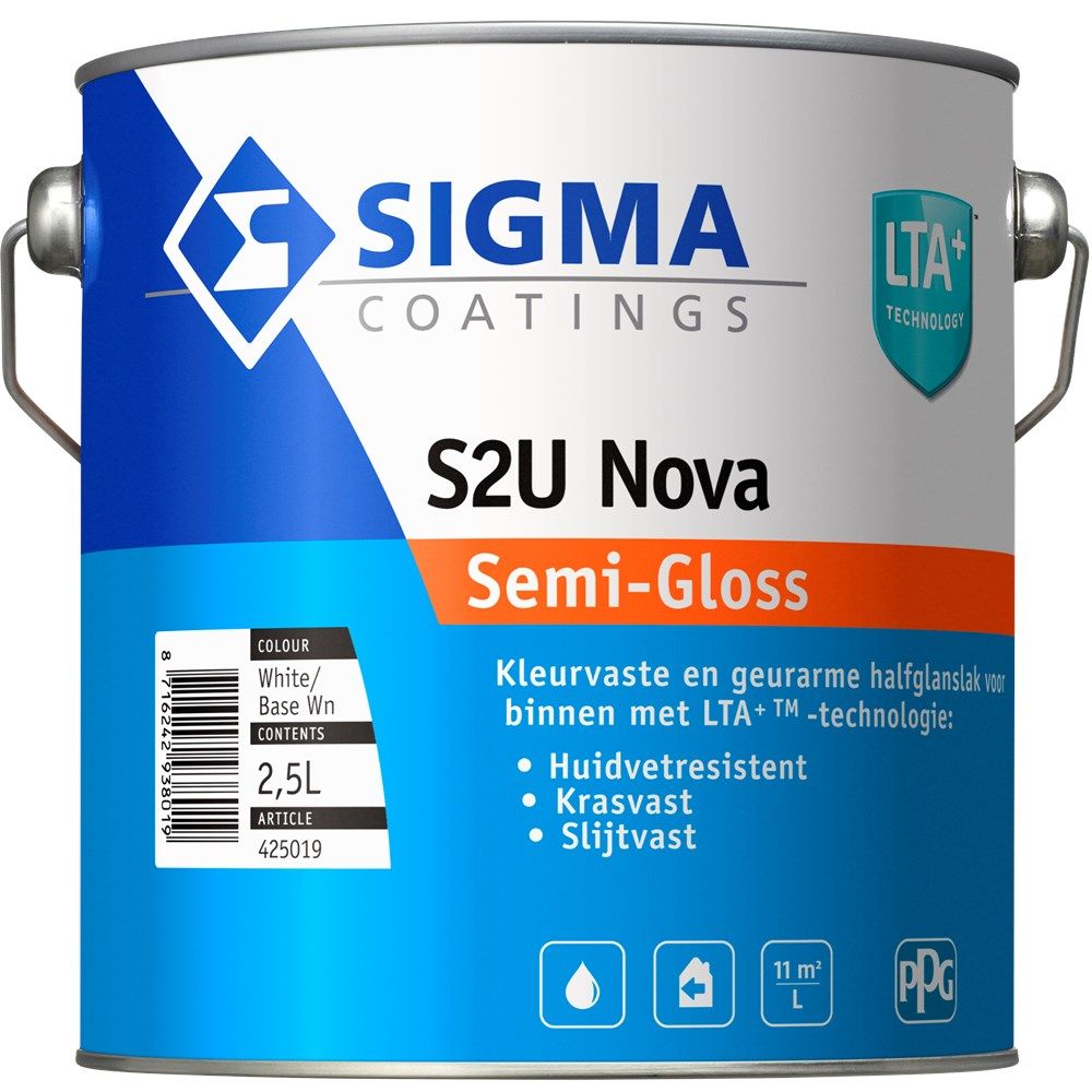 S2U Nova semi gloss basis Wn 2,5 l