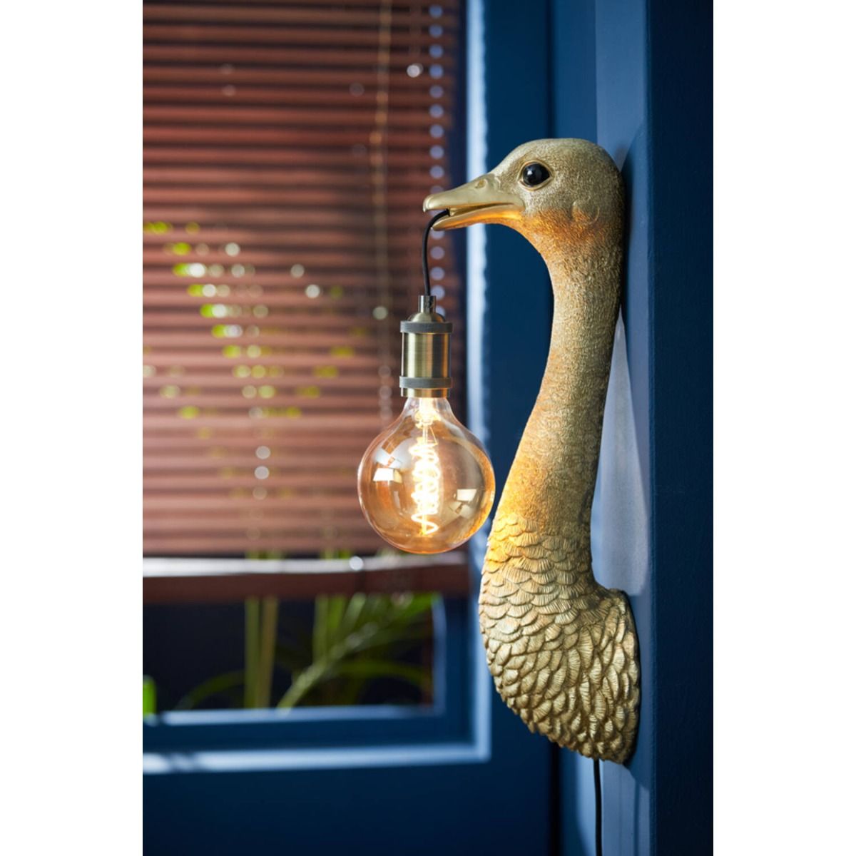 Wandlamp 18x15,5x57,5 cm ostrich goud