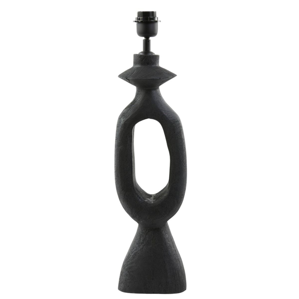 Lamp base 14x12x50 cm django wood matt black