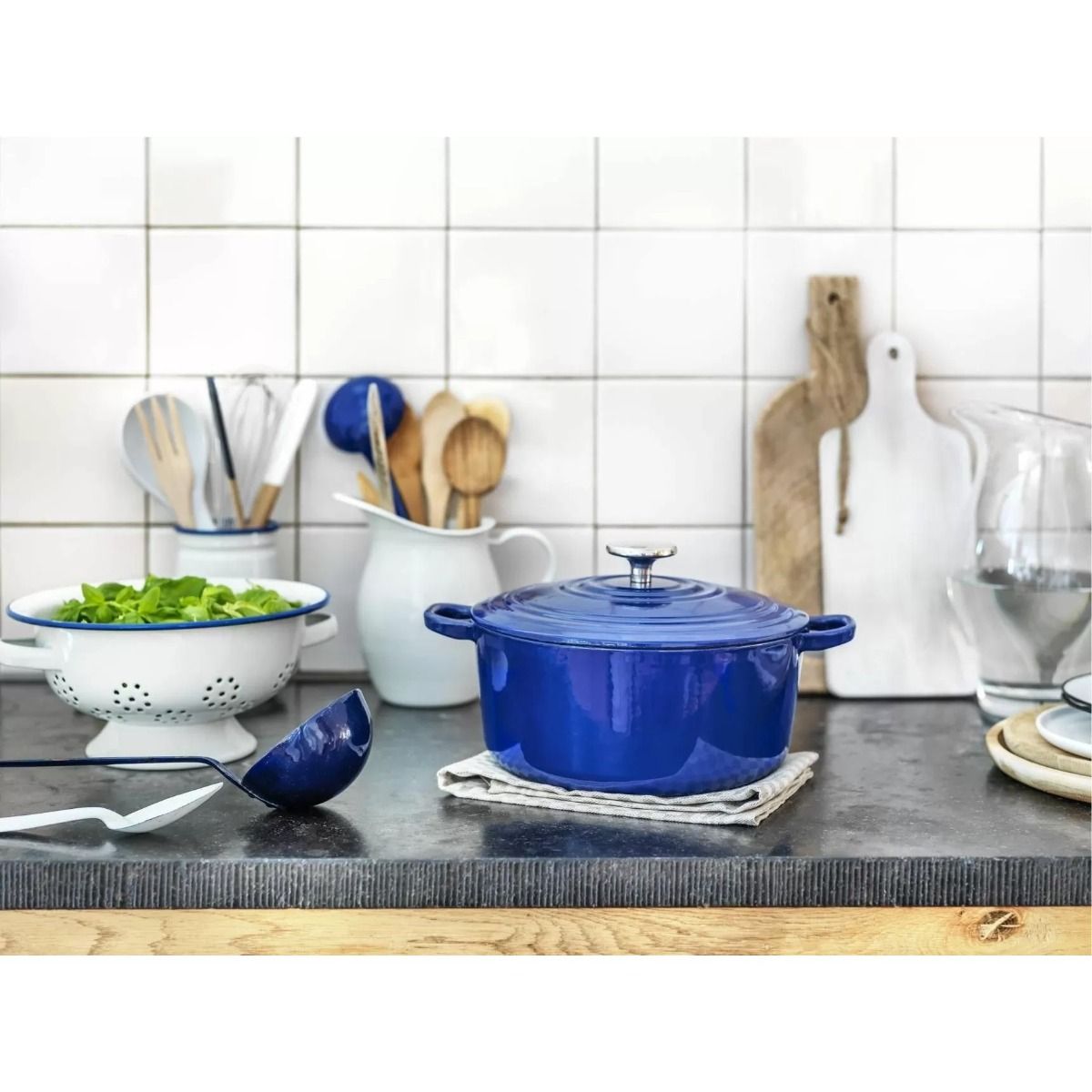 Braadpan Bourgogne 24 cm royal blauw