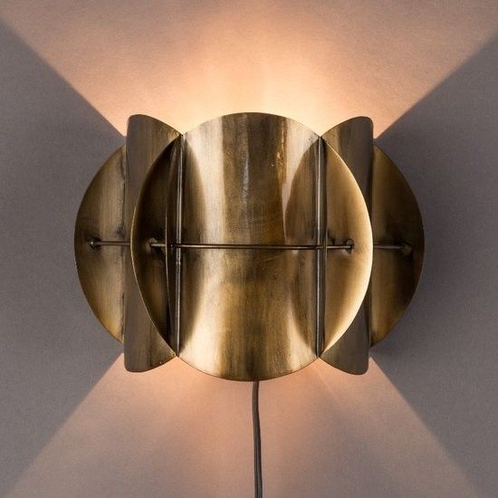 Wandlamp Corridor antique brass