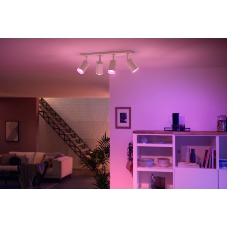 Philips Hue Fugato 4-lichts spotbalk wit