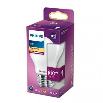 Philips Led Lamp Mat  100 W  E27  warmwit licht