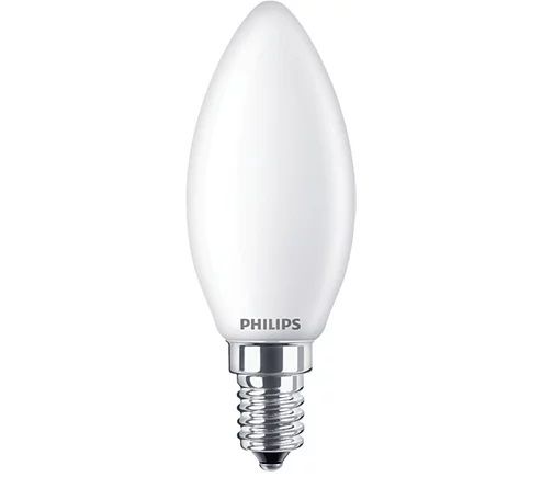 Philips Led Kaars Mat  25 W  E14  warmwit licht
