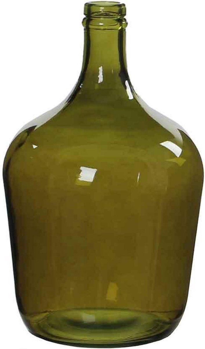 Diego fles glas groen - h30xd18cm