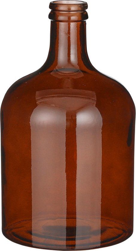 Vamos fles recycled glas d.bruin - h43xd25cm
